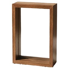 찐웨이 드라이플라워 잎 장식 견고한 양면 액자, 1개, 헤이즐넛10