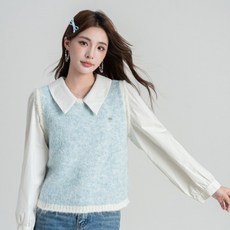 POPLARNC 女款梅特里克配色針織背心 P25WV100204