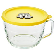 Glasslock 格拉氏洛克 Bbangbbangyi的日常 蒸氣爆發麵條微波料理碗 玉子, 黃色, 1個