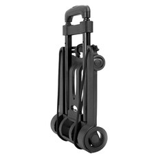 極美家居 折疊手推車 手拉車 搬運車, 黑色, 1個