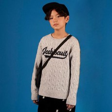 ICEBISCUIT IB字母麻花毛衣 IB33KC548