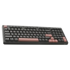 지클릭커 제주 8K 파도스위치 풀윤활 무선 블루투스 게이밍 기계식키보드, 제조사축, WK98/제주바다 무소음특주축 45g, 머큐리핑크