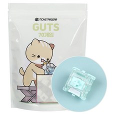 MONSTARGEAR Gateron KS-20JADE 線性磁軸 S極下向鍵盤開關, 混合色, 單一商品, 製造商軸