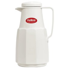 helios 海利歐斯 玻璃內膽桌上魔法保溫壺, 白色, 1L, 1個