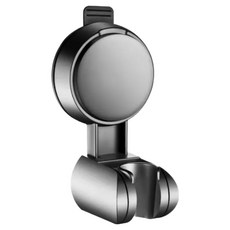 온예리 흡착식 각도조절 샤워기 거치대, 블랙