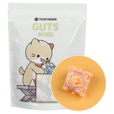 MONSTARGEAR Gateron KS 20U 線性磁鐵 S極 鍵盤潤滑快速觸發開關軸 90入, 混合色, 單一商品, 製造商軸