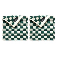 COTTON CLOUD 雙面竹纖維毛巾, 10個, 磚綠色