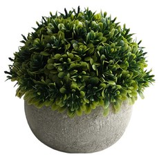 게으른 친구 화분 물안주는 조화 꽃 라운드 그린리프, 그레이, 1개