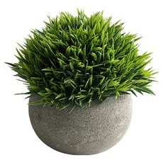 게으른 친구 화분 물안주는 조화 꽃 금붕어초, 그레이, 1개