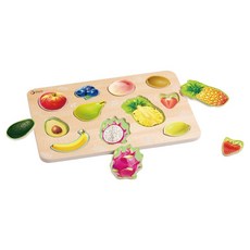 Classic WORLD 客來喜 趣味主題拼板 40073, 13片, 繽紛水果 多色, 1組