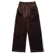 Lalaon 女性舒適絲絨運動寬版鬆緊帶長褲 25TSP3233