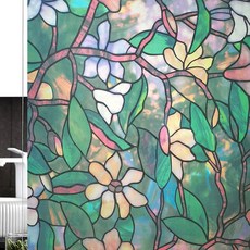 秘密花園 美麗玻璃窗貼 花園, 混合色