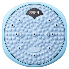 Seekis 智能計數扭腰轉盤指壓板/原地慢跑足底按摩墊/瑜伽健身運動轉盤/腳底按摩盤 XT-157, 藍色, 1個