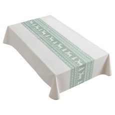 半島良品 北歐簡約防水防油印花桌巾, 1個, 一鹿風清, 180 x 140cm