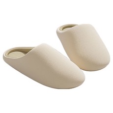 unheve 簡約素色舒適室內拖鞋, 1 米色, 1個