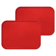 MINIMO 韓國製高強度彩色託盤, 緋紅色, 2個