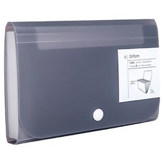 투데이리빙 아코디언 현금 저축 바인더 CD_OOS_AL093G, 그레이, 1개