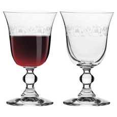 Krosno Crista Deco 紅酒杯 完美禮物, 2個, 200ml