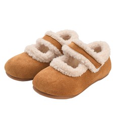 兒童經典毛絨內裡瑪莉珍鞋