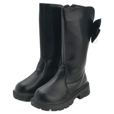 兔腳髮夾珍珠後蝴蝶結刷毛長靴