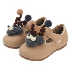 Rabbit Foot 兒童信號熊毛絨內裡皮鞋
