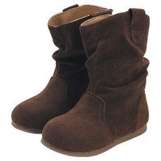 兔足 腳踝皺褶刷毛長靴