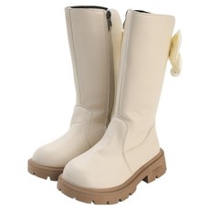 兔腳 髮夾珍珠 後蝴蝶結 刷毛 長靴