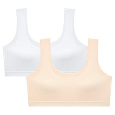 Suafam 青少年運動2階段莫代爾無袖型內衣2件組