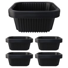 Bloom at home 堅固耐用的露營包裝密封容器 黑色 6號, 40個, 1入