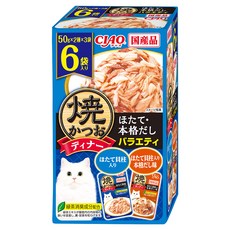 INABA CIAO 燒晚餐包6件組 IC-396, 鰹魚 + 干貝, 300g, 1盒