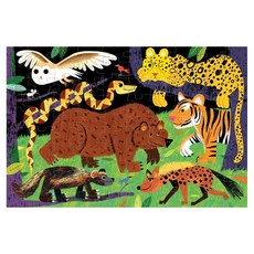 mudpuppy 夜光拼圖 非洲大探險, 1個, 100片