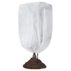 Monologies 植物樹木不織布保暖兩用保護套 白色 80 x 100 cm 抽繩款, 1個