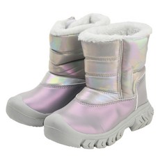Rabbit Foot 兒童全息圖案鋪棉毛絨內裡靴