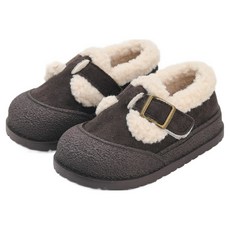 Rabbit Foot 鞋頭毛絨皮帶毛絨內裡皮鞋