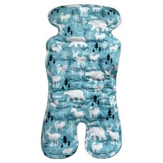 vivibaby 冰珠泡泡手推車涼墊, 藍色, 1個