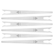 트라이앵글 안티파스티 포크 6p, 실버, 1개