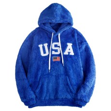 M.N.C 男女通用 USA 絨毛連帽T MDHD160OC