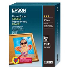 EPSON 噴墨專用 光澤相片紙 A6 S042549, 500枚入, 4X6