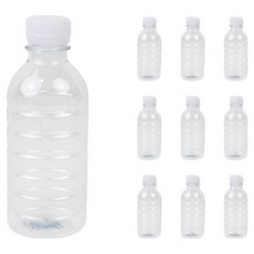 아이엔피 30파이 뚜껑포함 원형 생수병 6.2 x 16 cm, 투명, 10개, 350ml