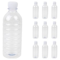 INP 30pi 含蓋圓形礦泉水瓶 6.7 x 19.2 cm, 透明, 10個, 500ml