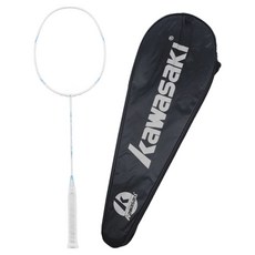 kawasaki 川崎 PASSION P38 羽球拍 全罩式拍套, 1個, 白藍色(未穿線)