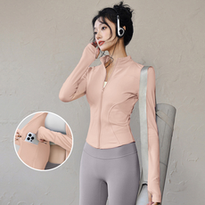 여신 여성용 편한 슬림핏 스포츠 요가 피트니스 런닝 집업 자켓
