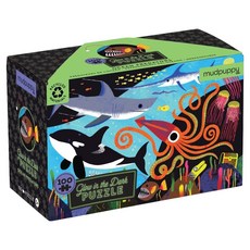 mudpuppy 夜光拼圖 深海世界, 1個, 100片
