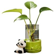 恩熙魔法 高級設計花瓶 熊貓款4, 混合色