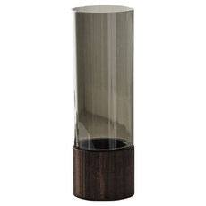 Eunhee Magic 簡約感性圓形花瓶 + 底座組合, 灰色