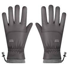 男用 American Road 冬季運動手腕可調式手套組 BRP1902, 灰色, 1套