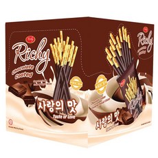 Richy 瑞奇 巧克力風味餅乾棒, 400g, 1盒