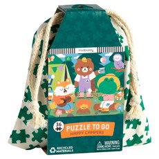 mudpuppy 隨身拼圖 快樂露營, 1個, 36片