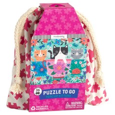 mudpuppy 隨身拼圖 茶杯貓, 1個, 36片