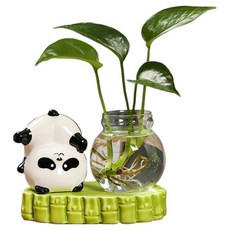 恩熙魔法 高級設計花瓶 熊貓款式5, 混合顏色